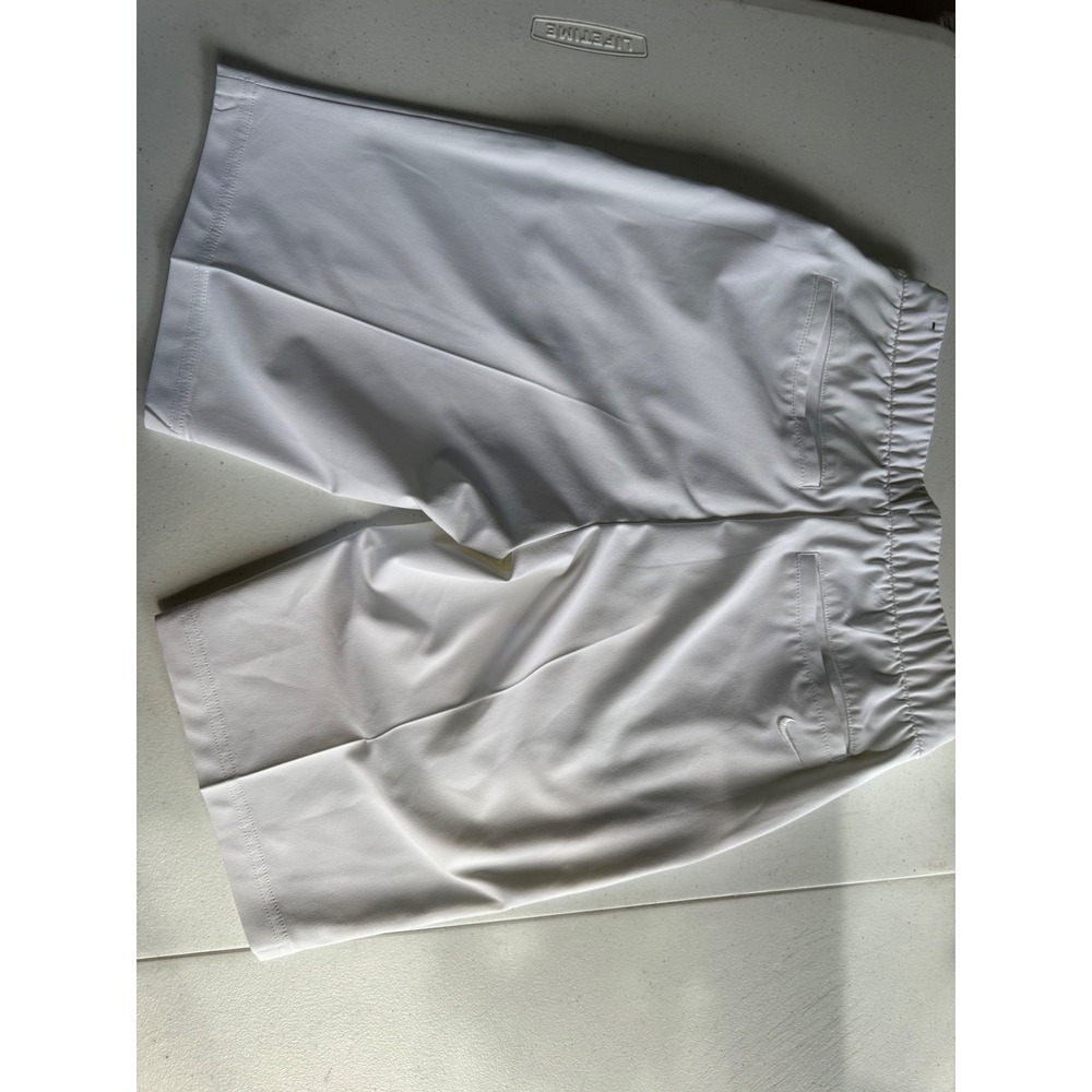Nike Dri-FIT Mens White Golf Shorts Elastic Waist Athletic Shorts Size Medium - Picture 2 of 5